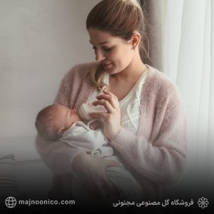 دسته گل مصنوعی برای زایمان همسر