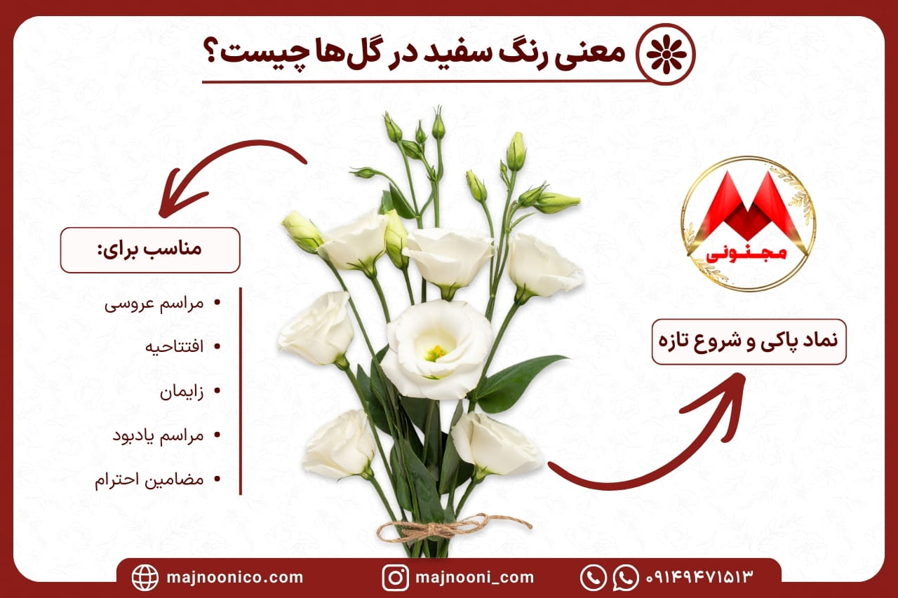 معنی هر رنگ گل