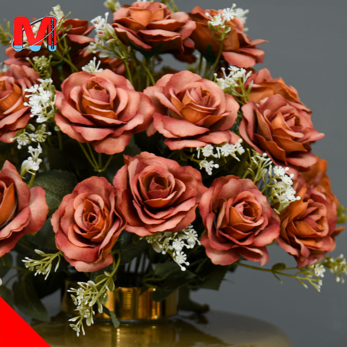 خرید گل مصنوعی مخملی با گلدان | شیک و ماندگار برای هر فضا - Image 3