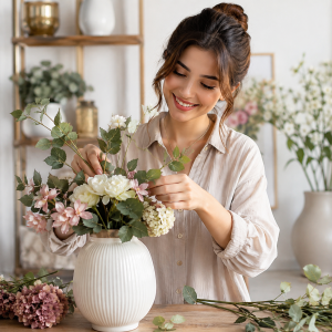 گل مصنوعی شاخه‌ای یا گلدانی؟ کدام انتخاب بهتری است؟